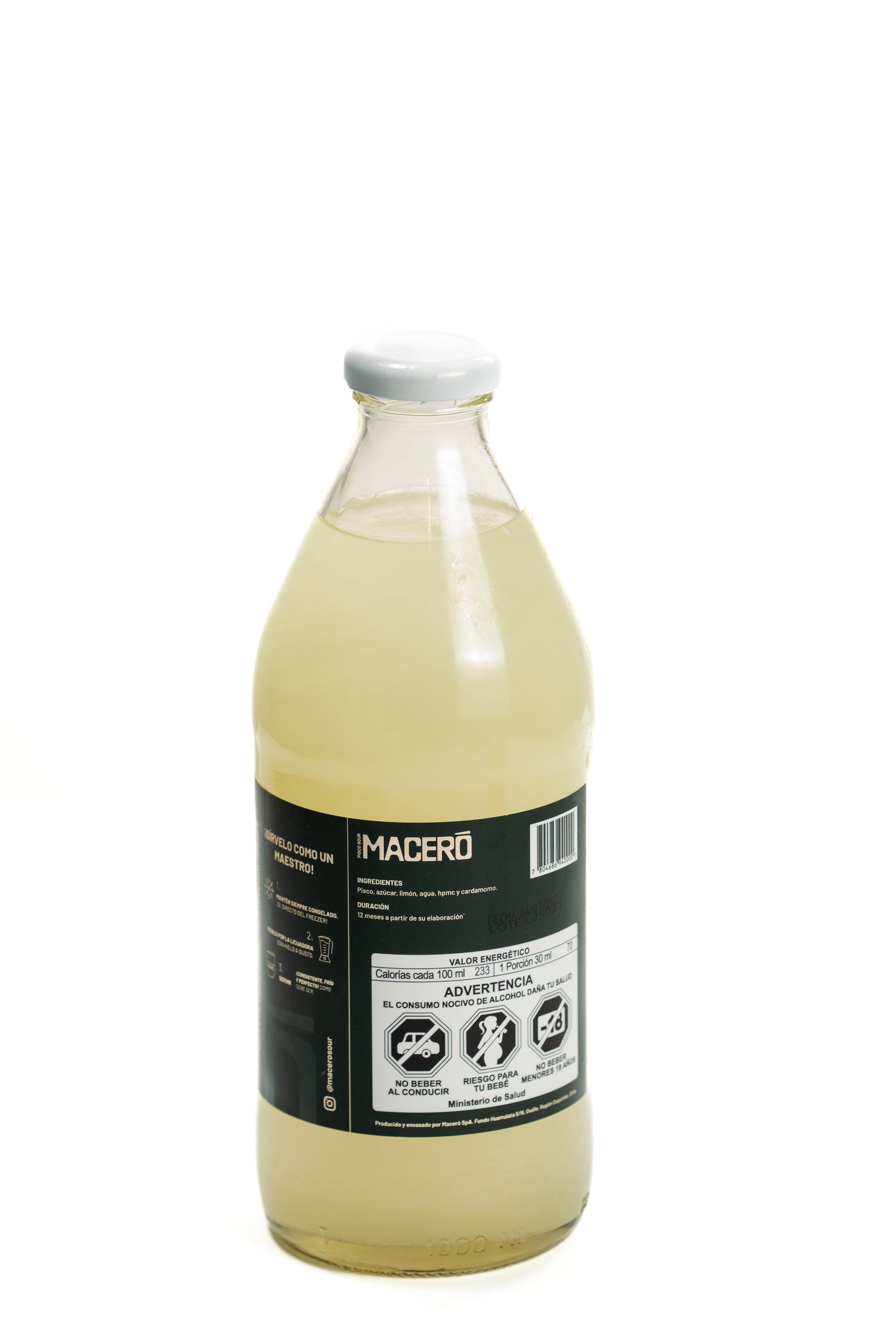 Pack Maceró Sour (1 litro) + 2 Vasos